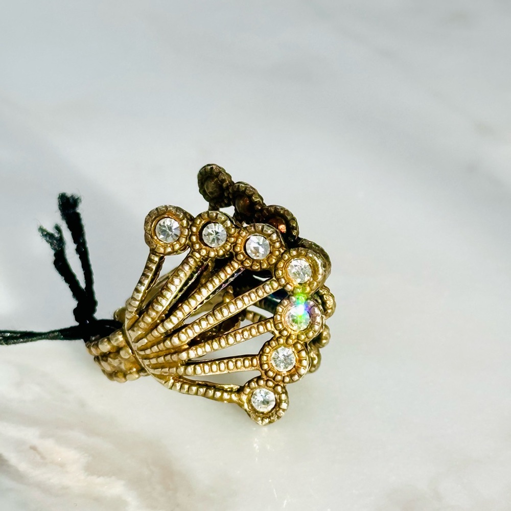 RARE ITEM! Virgins Saints & Angels FEATHER RING from the HUICHOL COLLECTION